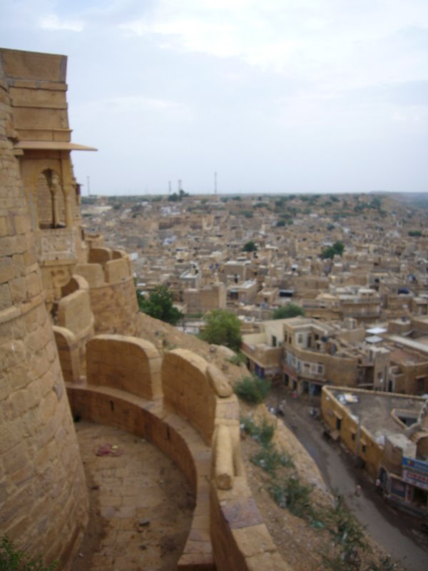 Travel - India - Rajasthan - Jaisalmer - The Red Fort - The Bastion Walls